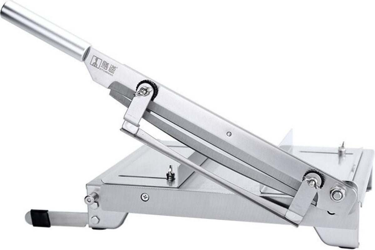 Grandecom® vleessnijmachine | Handmatig | Snijmachine | Multifunctioneel | Verstelbare messen | Roestvrijstaal