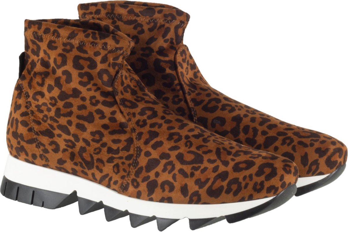 RAPISARDI SOCKBOOT SOKSNEAKER STRETCH ANIMALIER LEO maat 37