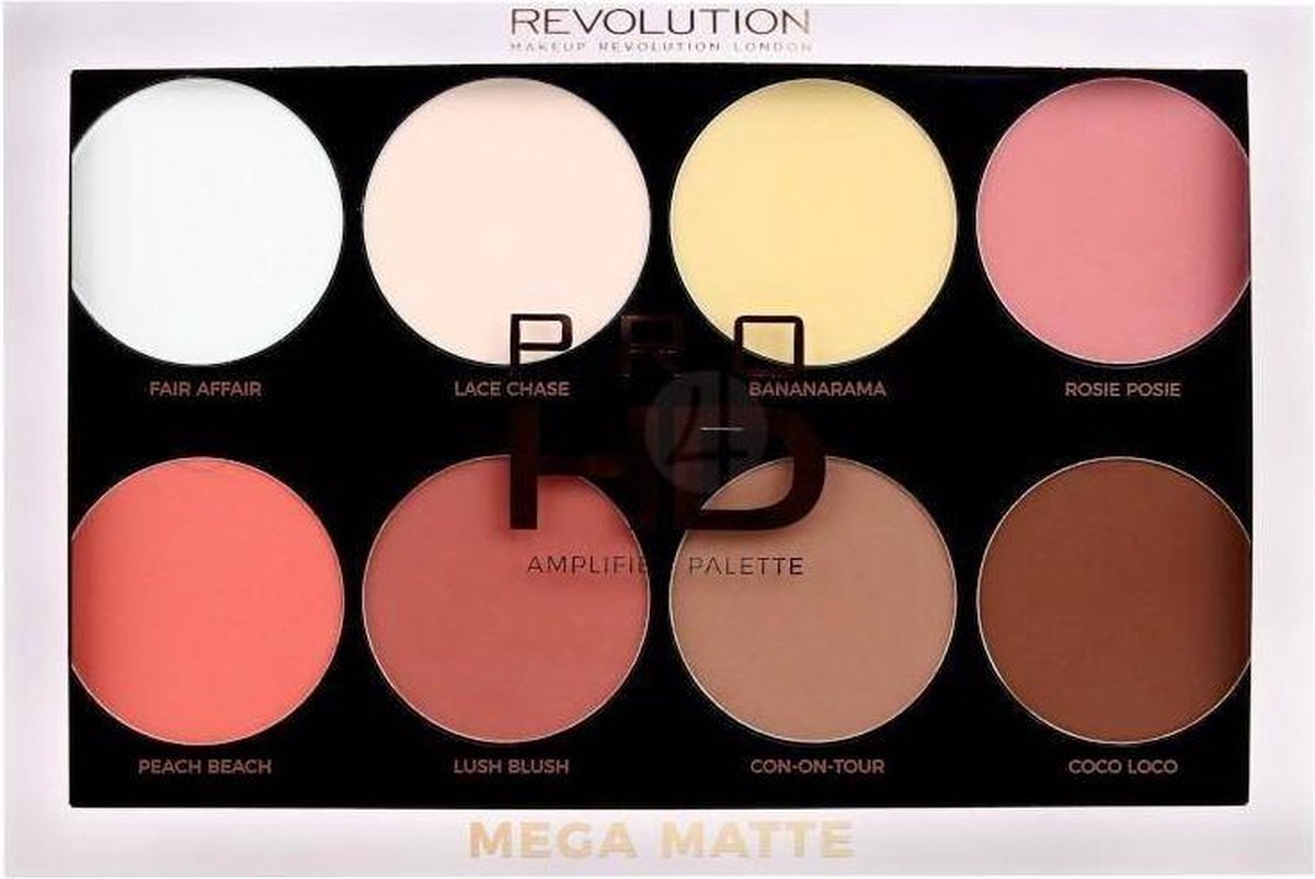 Makeup Revolution - For Hd Amplified Palette Powder - Powder Palette 32G Mega Matte