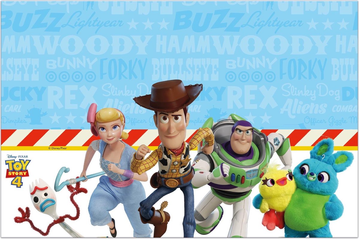 PROCOS - Plastic Toy Story 4 tafelkleed - Decoratie > Tafelkleden