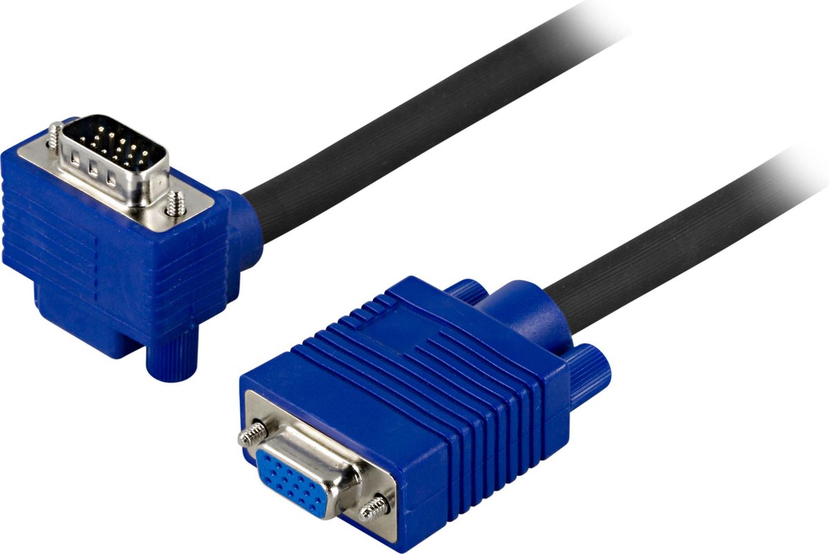 Deltaco RGB-9A 2m VGA (D-Sub) Blauw