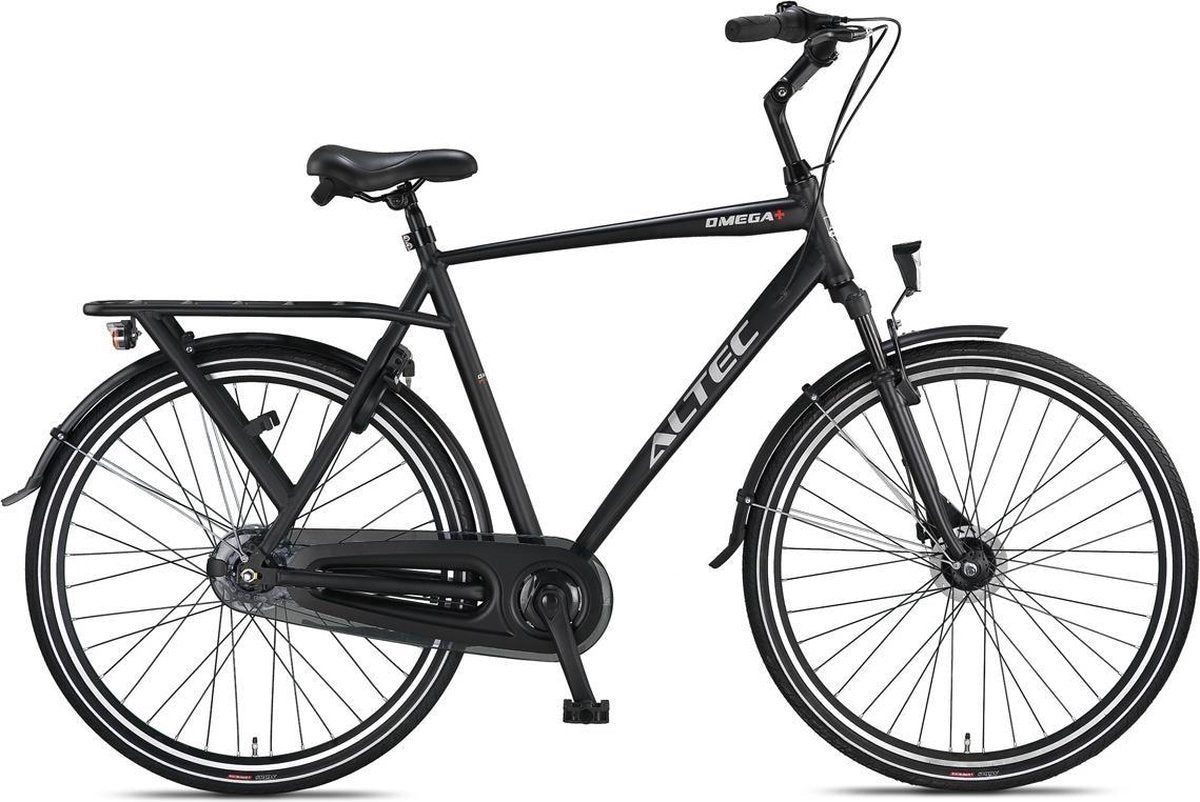 Altec Omega Plus  Herenfiets 28 inch 54cm 7v Mat Zwart