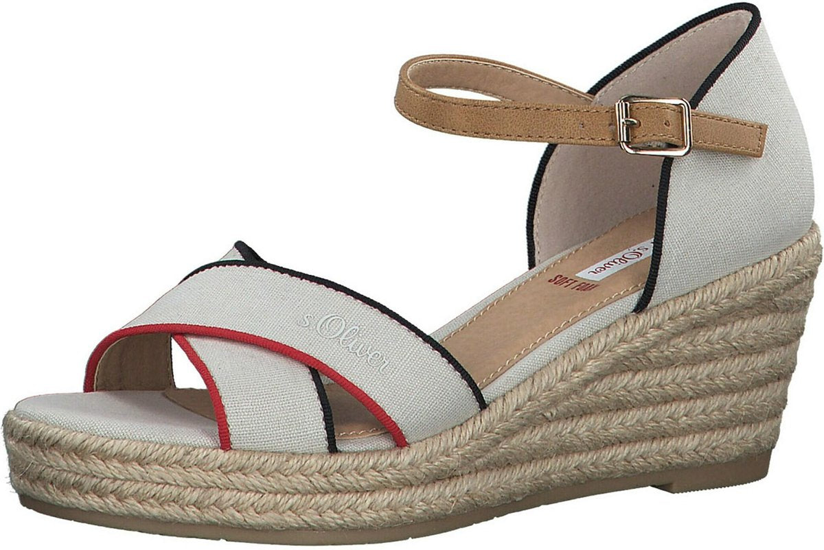 S.oliver sandalen met riem Lichtgrijs-41