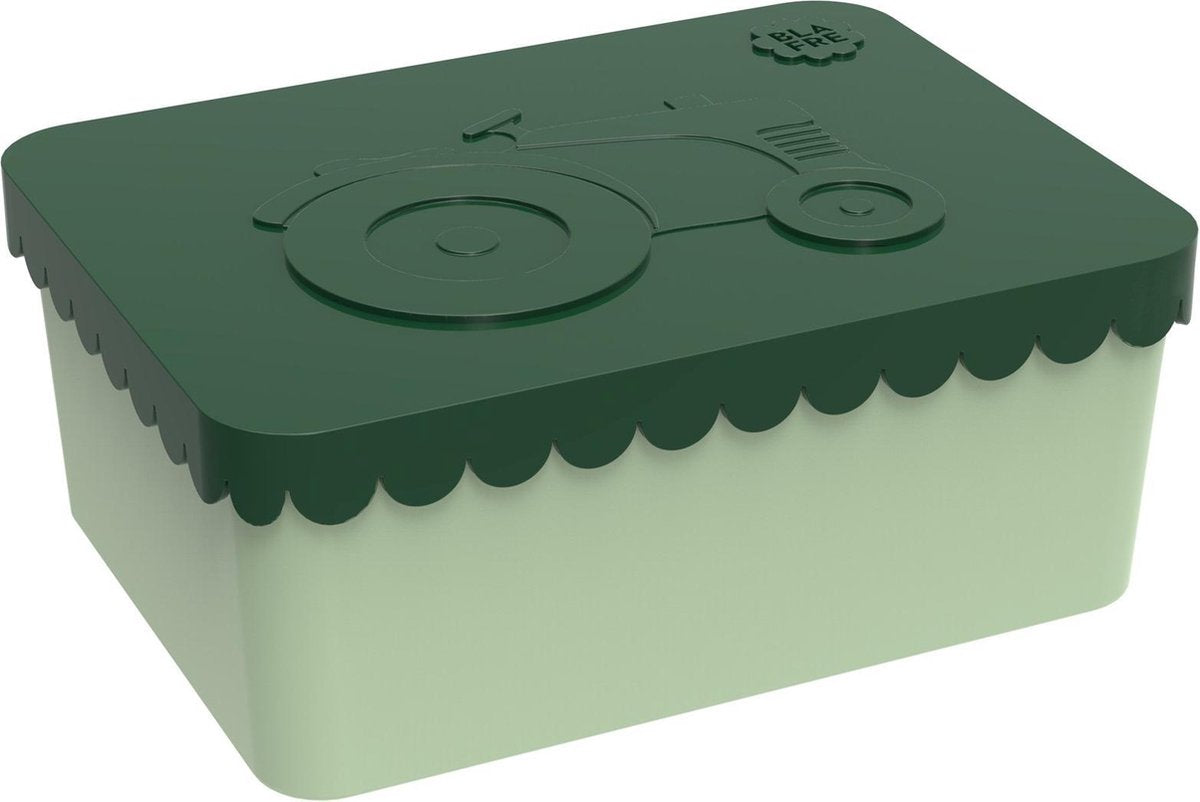 Blafre Lunchbox Tractor Donkergroen Lichtgroen