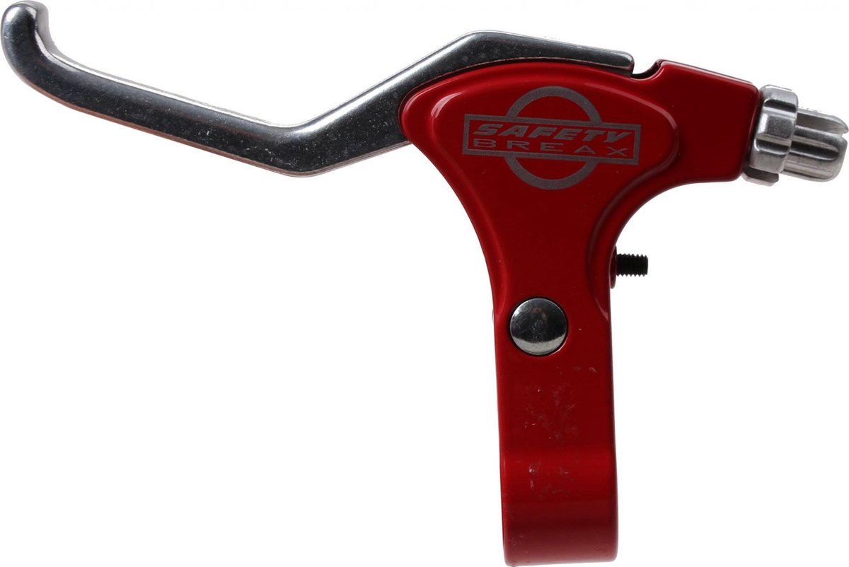 Batavus Remgreep Safety V-brake Links 2-vinger Rood/zilver