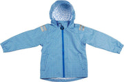 Ducksday - regenjas kind waterdicht - unisex - Funky Blue - 134/140