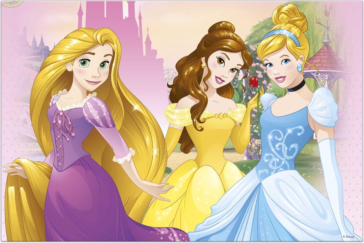 PROCOS - Plastic Disney Princesses tafelkleed 120 x 180 cm - Decoratie > Tafelkleden