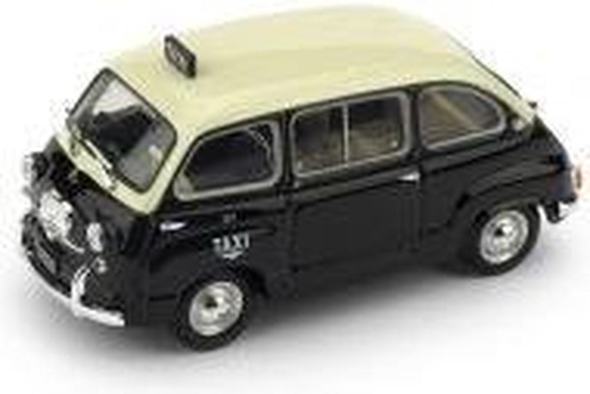 Fiat 600D Multipla Taxi Genova 1964 Black/Ivory