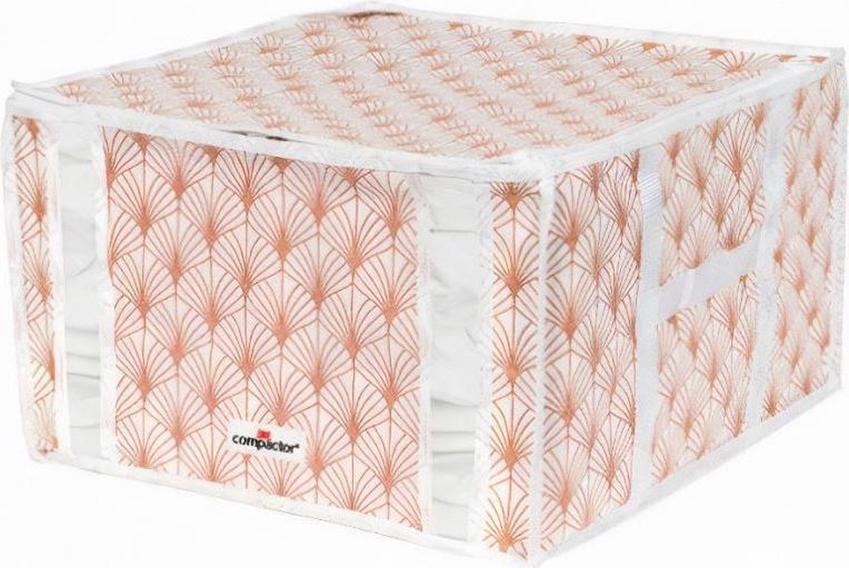 Compactor Opbergzak Vacuüm Blush 42 X 40 X 25 Cm 12 Liter Roze/Wit