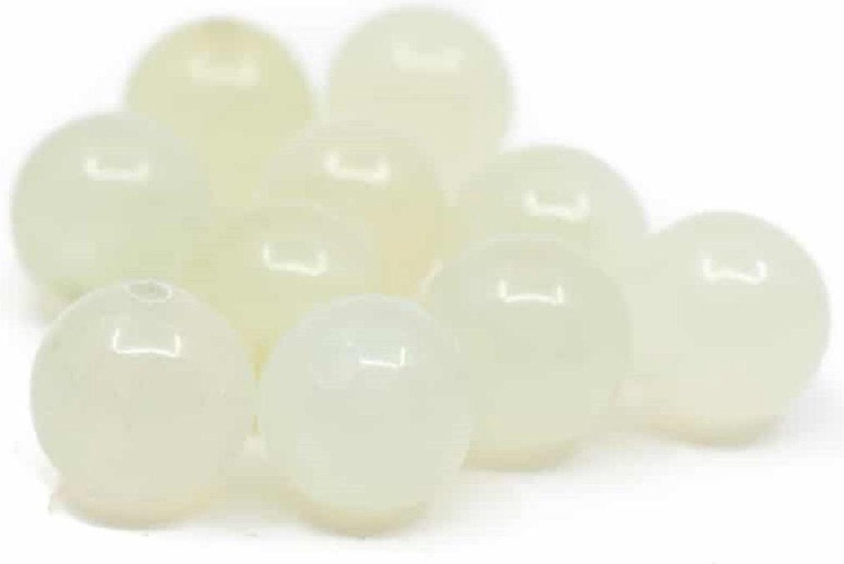 Edelsteen Losse Kralen Groene Jade – 10 stuks (8 mm)