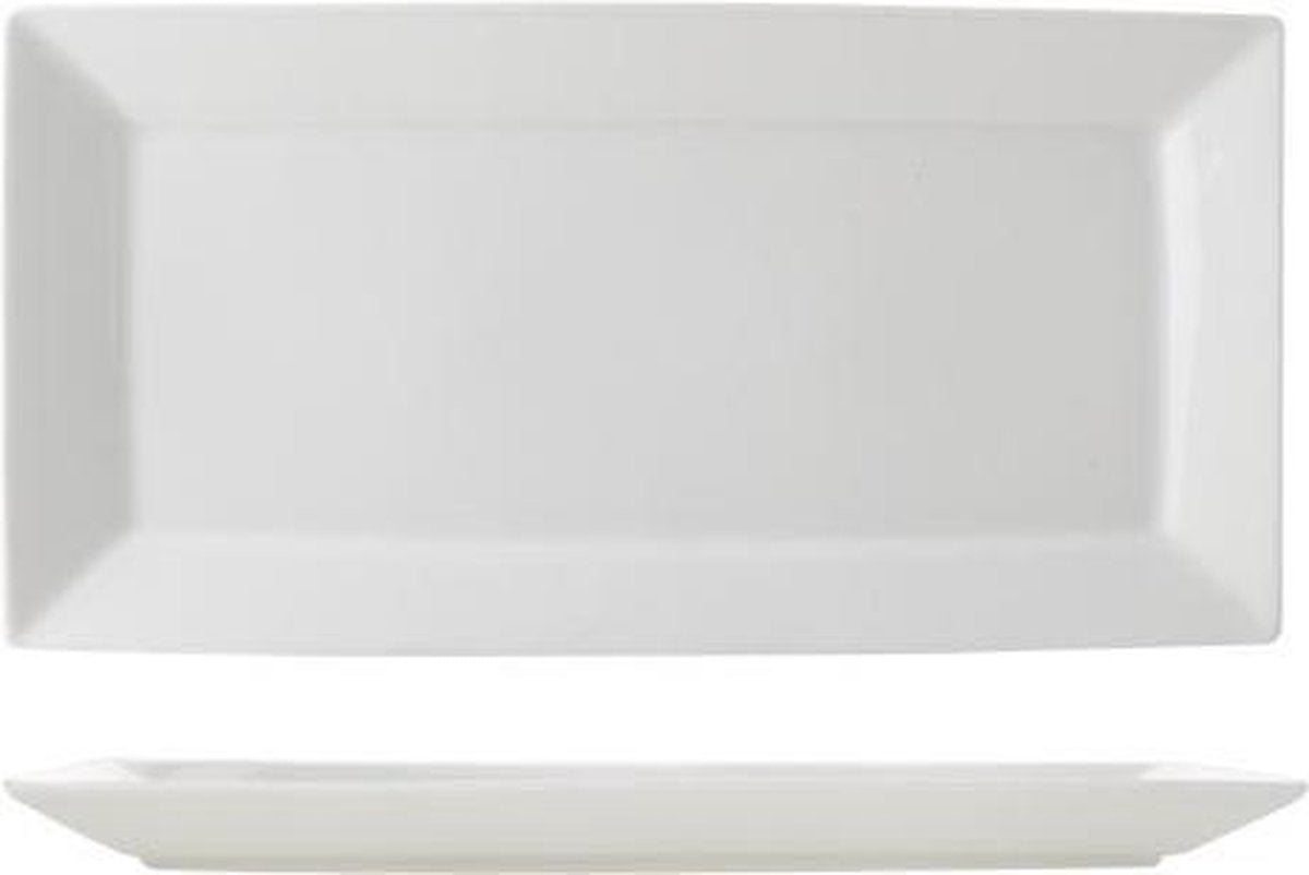 Panorama Dinerbord - Rechthoek - 33.5x16.5cm - Wit