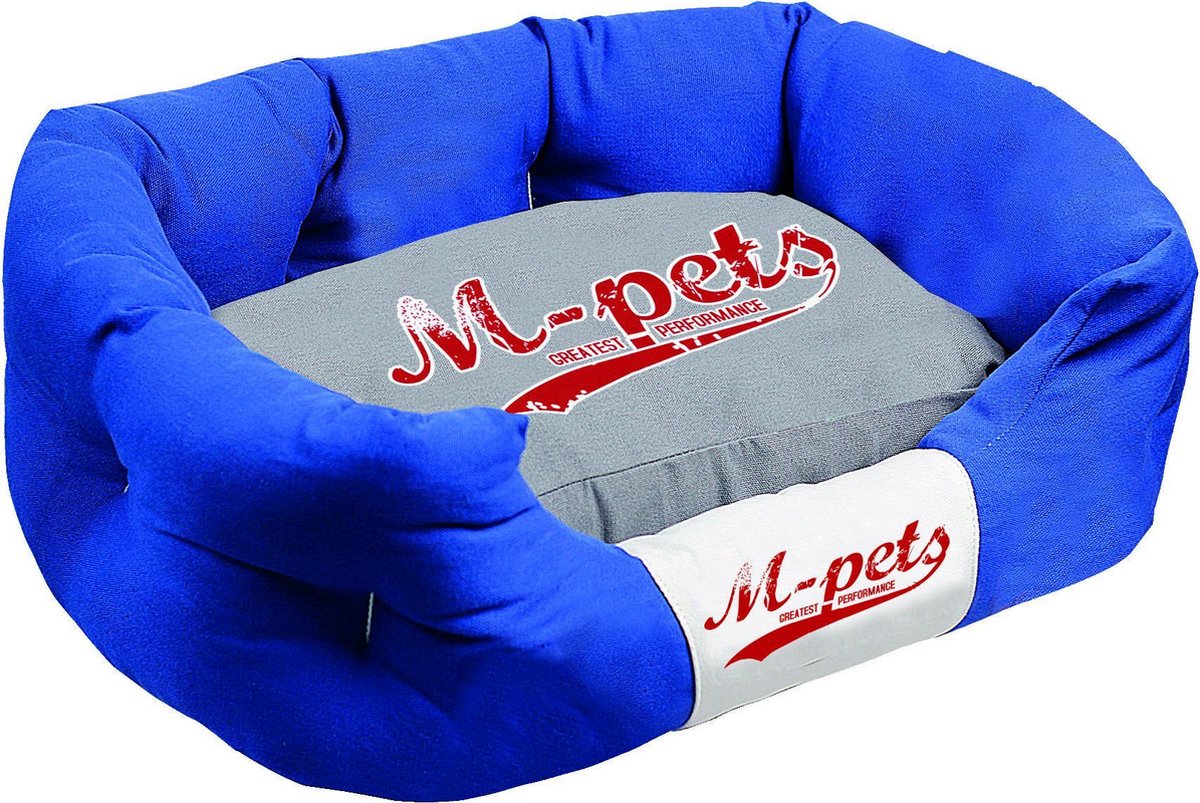 M-pets Hondenmand Sydney 55 X 35 X 23 Cm Katoen Blauw/grijs
