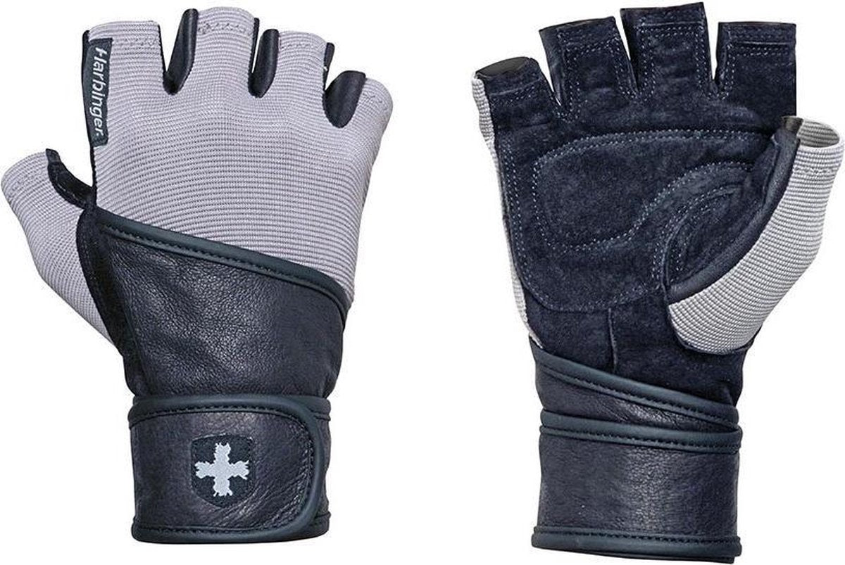 Harbinger Classic Open Finger Fitnesshandschoen - XXL - Grijs/Zwart