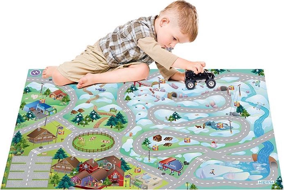 Achoka Verkeerskleed Mountain Quadri Connect 100 X 150 Cm