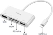Sounix Lightning docking station - voor Apple-HDMI 2K@60Hz- SD/TF - USB