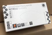 Wiro DiamondGrip Nitril handschoen maat L Doos van 100 stuks Poedervrij