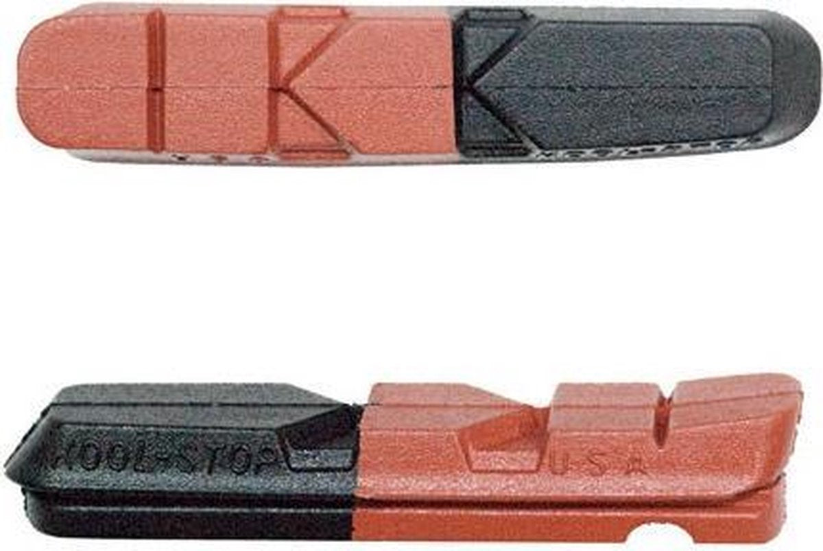 Kool-stop Remblokrubbers Dual V-brake 55 X 12 Mm Zw/br 2 Stuks