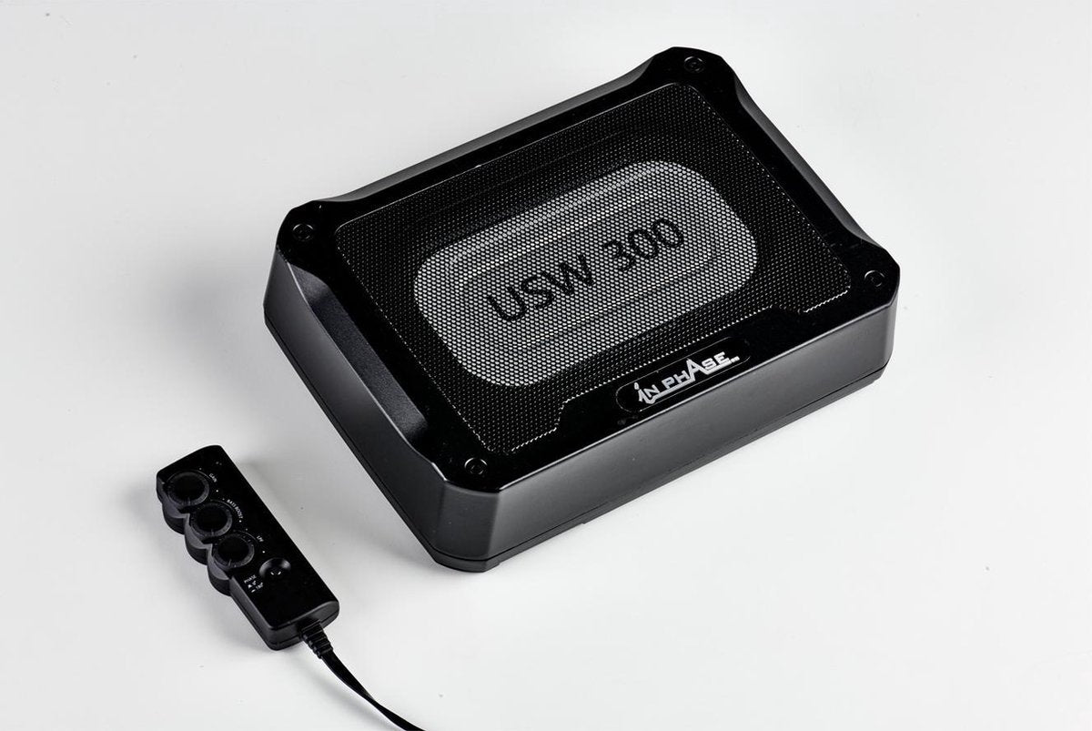 INPHASE USW 300 - Underseat Subwoofer met Remote | 300WATT