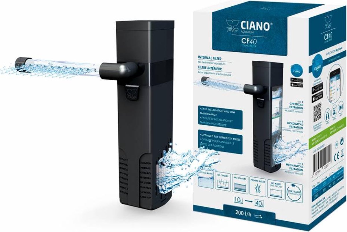 Ciano Binnenfilter cf40 Zwart
