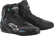 Alpinestars Stella Faster-3 Rideknit Black Teal Motorcycle Shoes 8