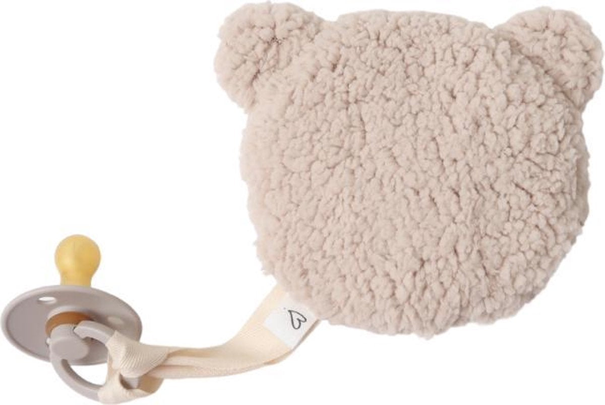 LOVEissue speenknuffeltje beer beige | BIBS fopspeen sand | 0 tm 6 mnd