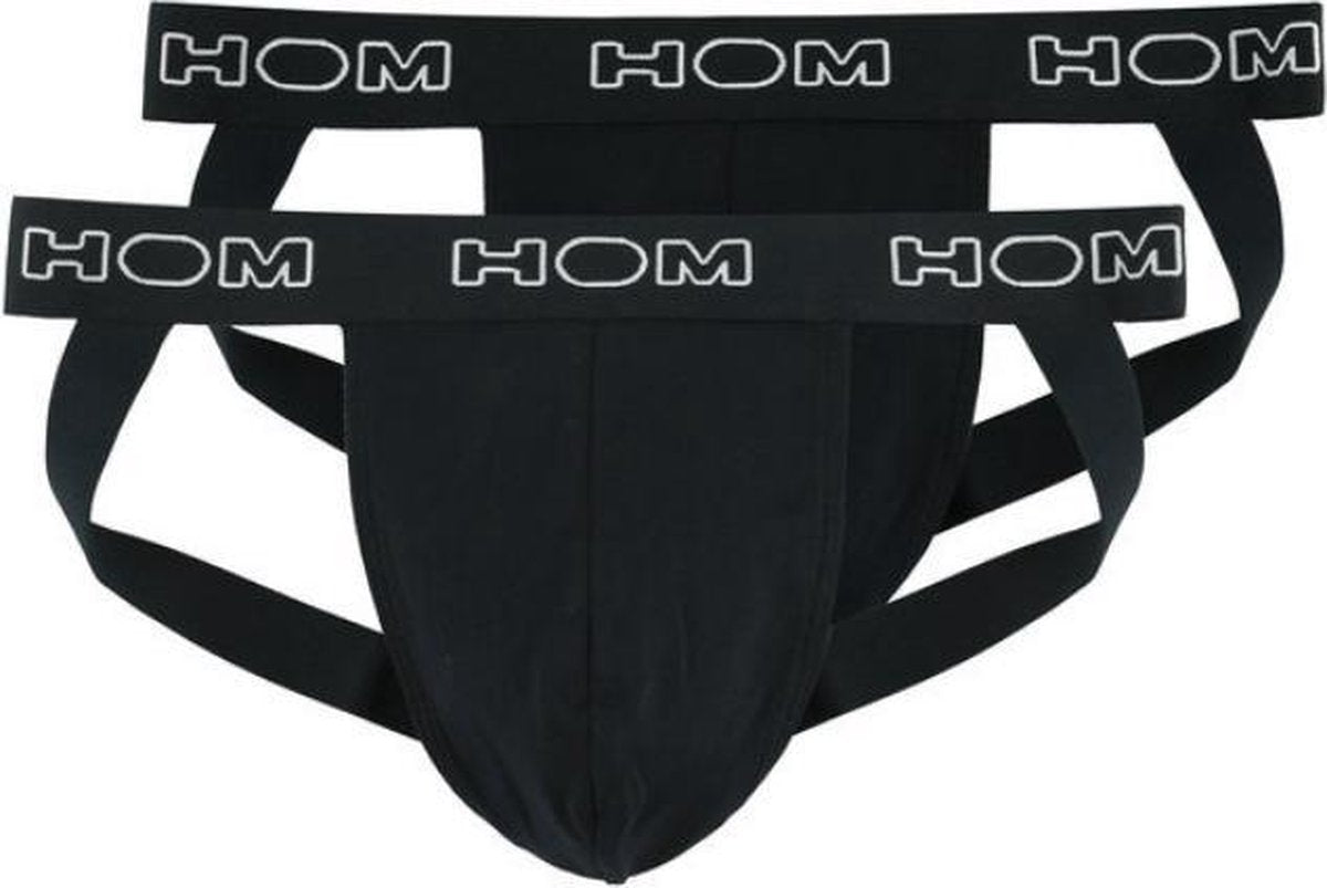 HOM Jockstrap 2-pack - zwart