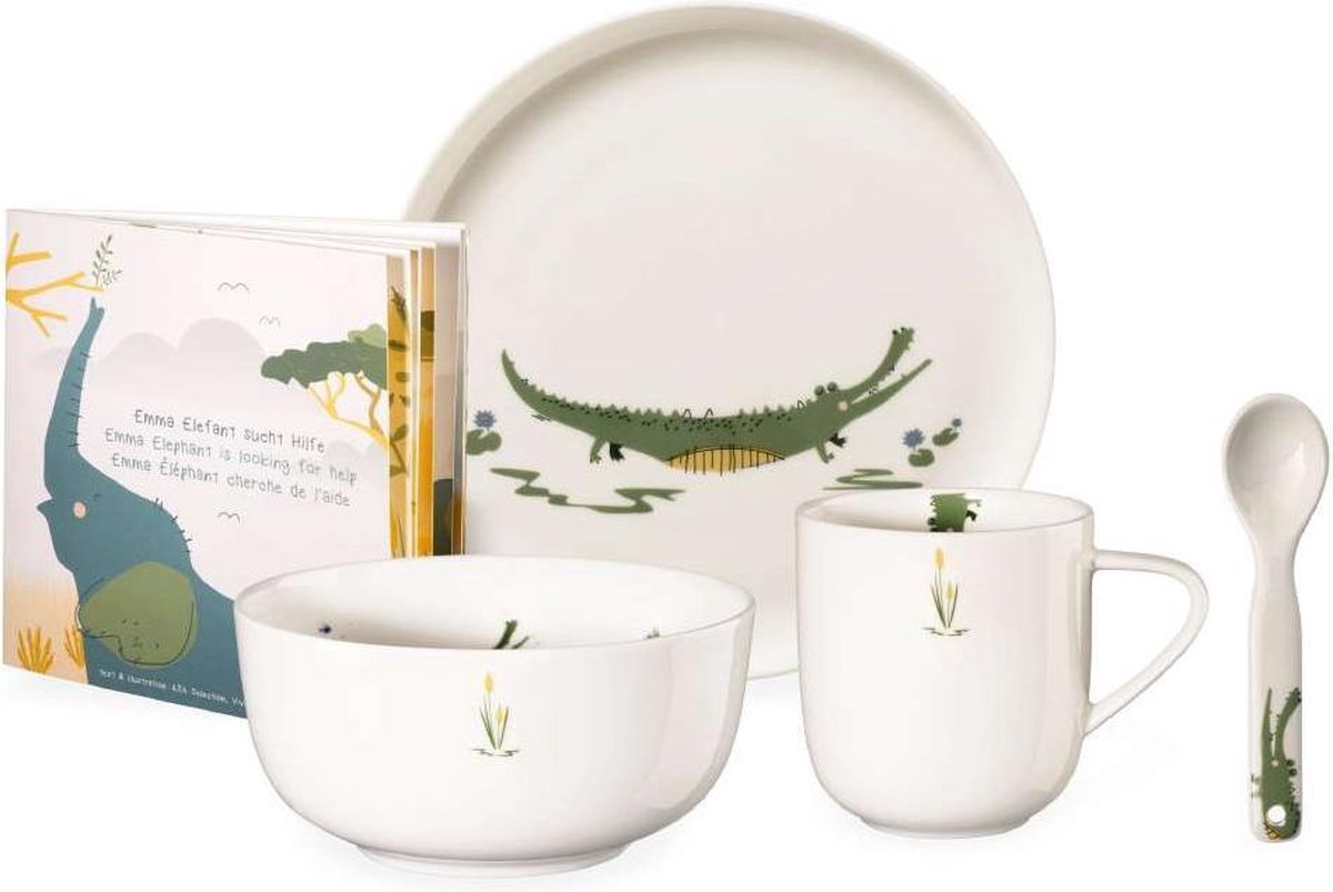 Asa Kids kinderset 5-delig Croco krokodil