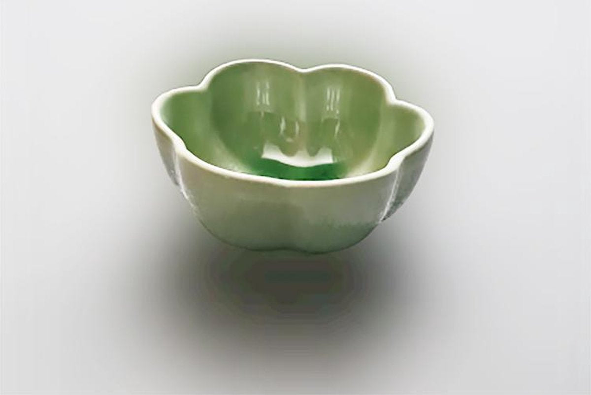 Schaaltjes - Serveerschaaltjes - Tapasschaaltjes - Snackschaaltjes Keramiek - Schaaltjes rond 9 cm - Groen (4 stuks)