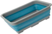 Summit - Pop-up - Wasbak - Siliconen/kunststof - 36 CM - Grijs/blauw