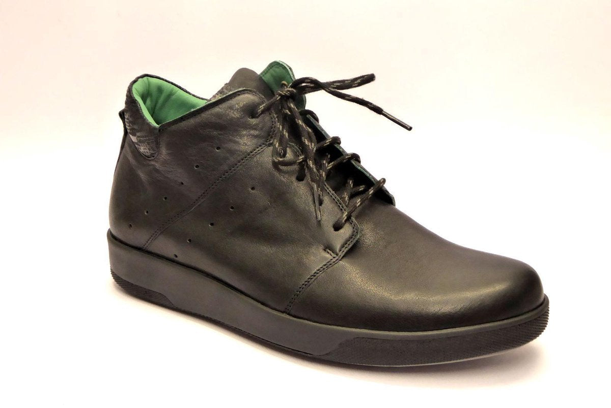Durea Dames Veterboot 9594 -6878 Zwart - Wijdte H - Maat 5½