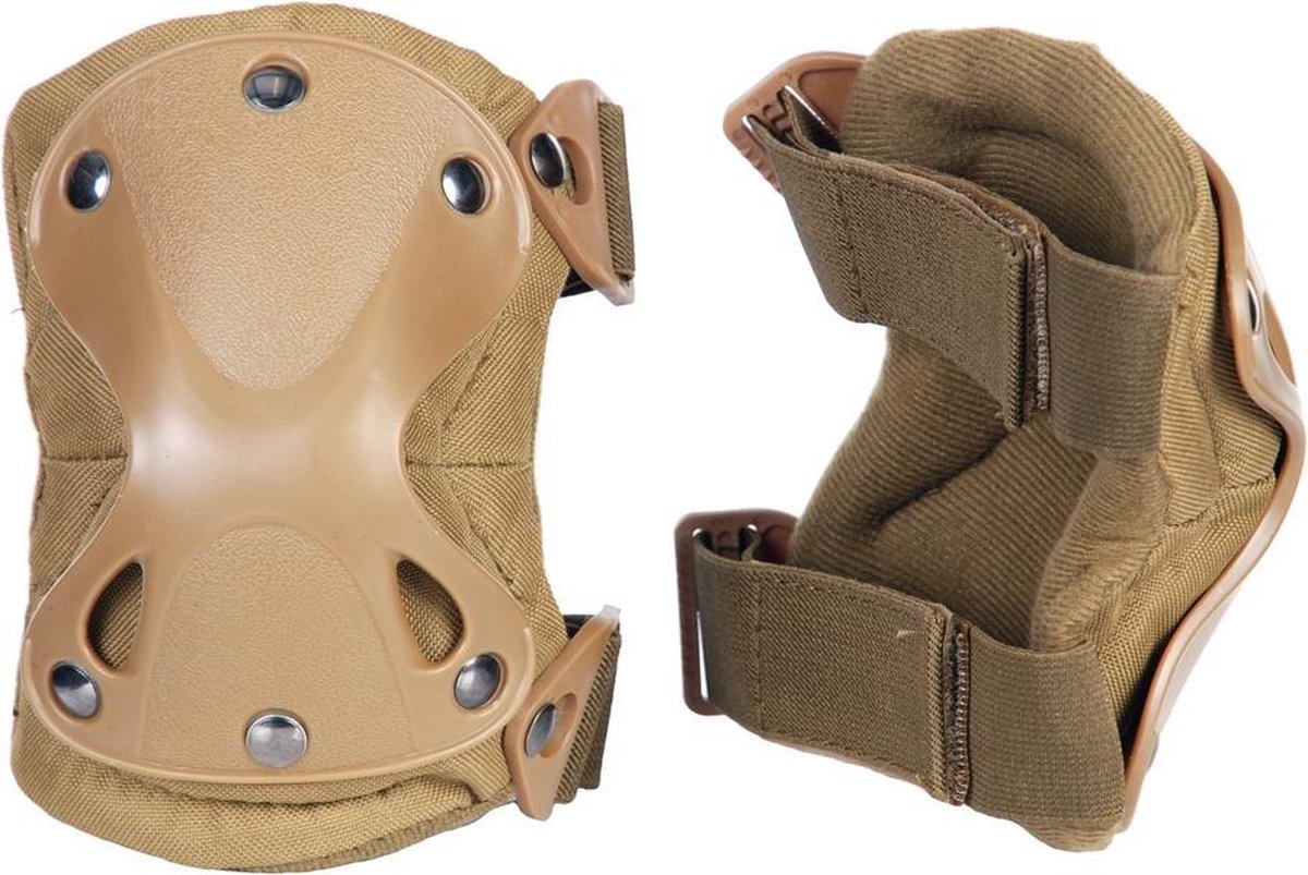101inc Elleboog beschermers in net khaki