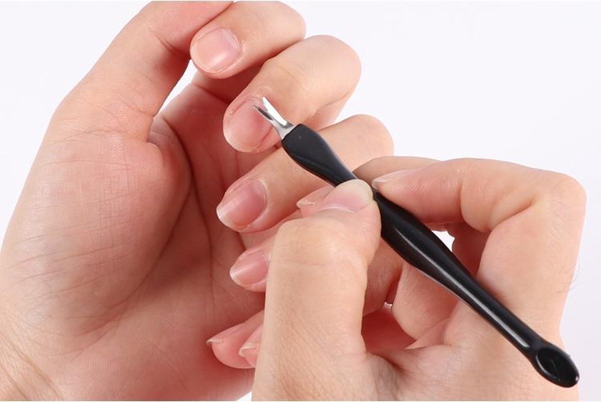 Nagelriem trimmer - nagelriem mesje - Nagelriem vorkje - Zwart