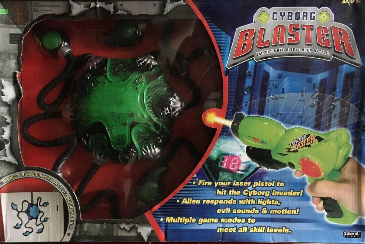 Cyborg Blaster Alien Laser Battle Silverlit groen