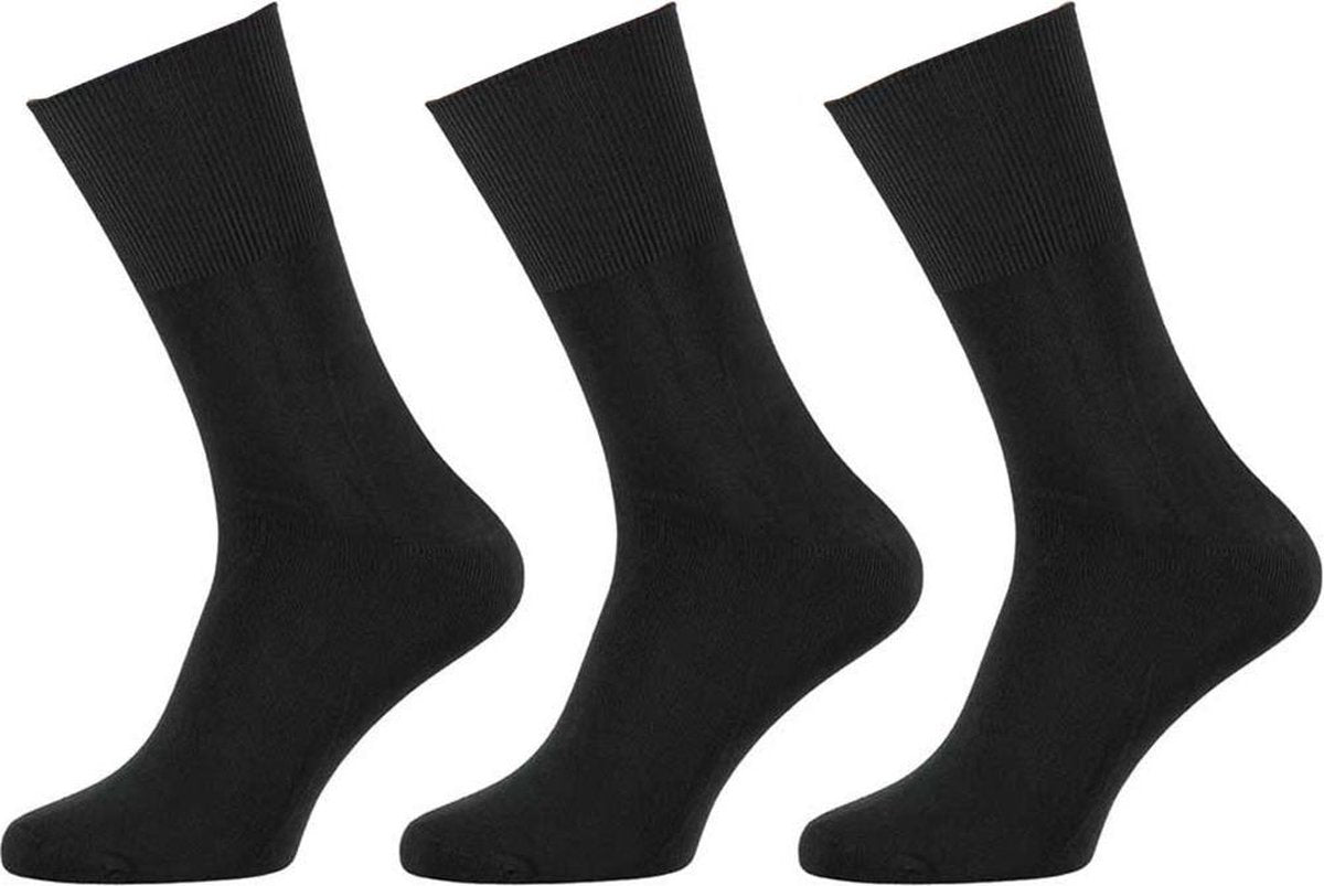 6-Pack Modal Sokken met anti-knel boord 121460000 Apollo - Unisex - medium grijs - 43-46
