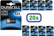 20 Stuks - Duracell CR123 CR123A Blister Pack