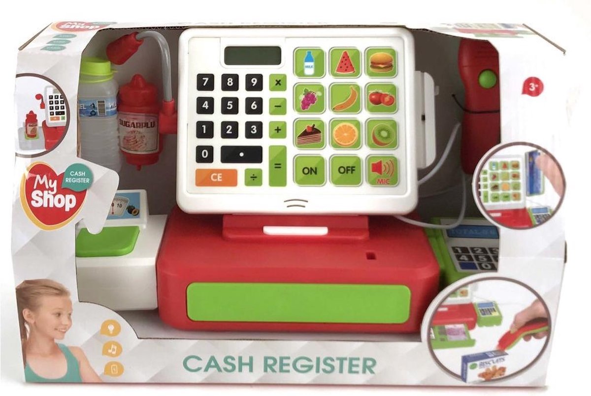 My Shop Kassa met Scanner + Accessoires + Licht en Geluid
