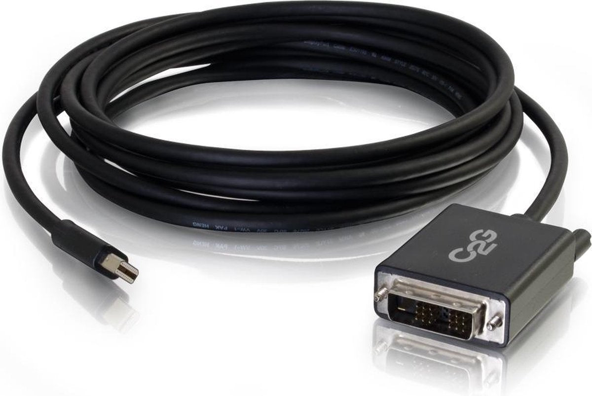 C2G 1.0m Mini DisplayPort M / Single Link DVI-D M 1 m Zwart