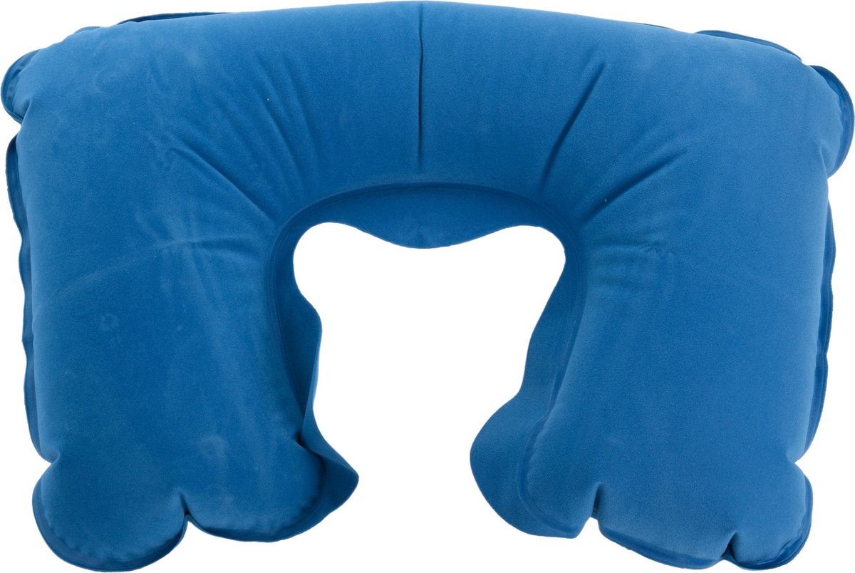 Pro World Nekkussen Opblaasbaar 33 Cm Polyester Blauw