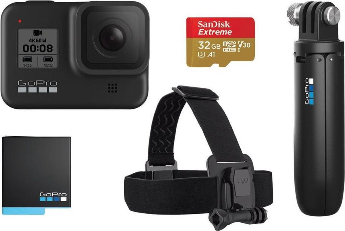 GoPro HERO8 Black Bundel - met extra accessoires