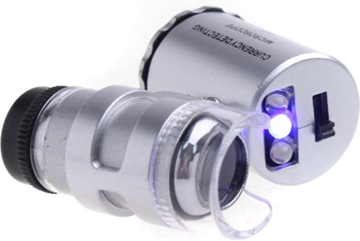 Zakmicroscoop Led Uv Licht 60x Handmicroscoop Geld Controleren Valutadetector