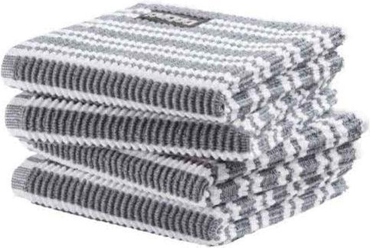 DDDDD vaatdoek Classic Clean neutral grey (30 x 30 cm) per 4 stuks
