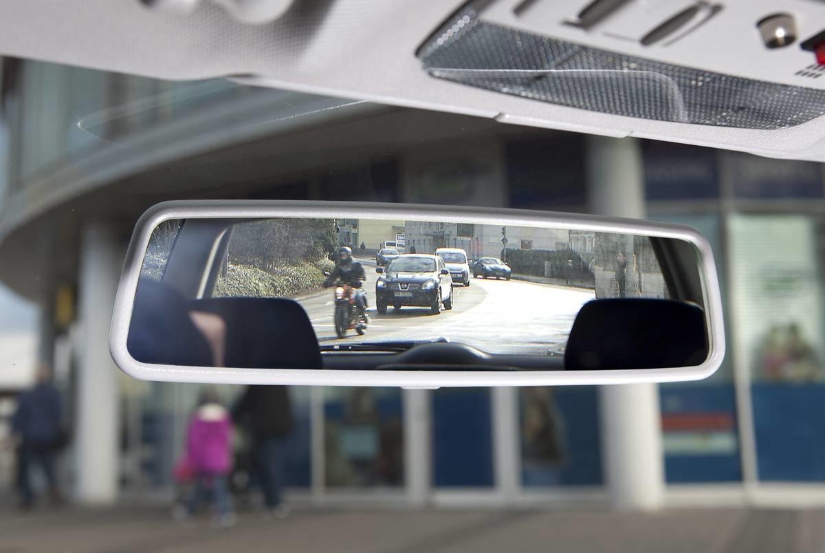 Panorama achteruitkijkspiegel