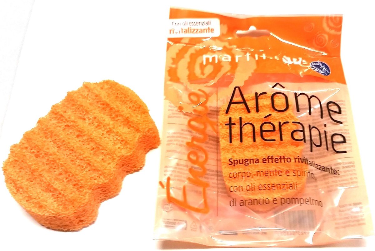 MartiniSpa-Aroma Therapie- Sinaasappel & Grapefruit - Ergonomische Badspons