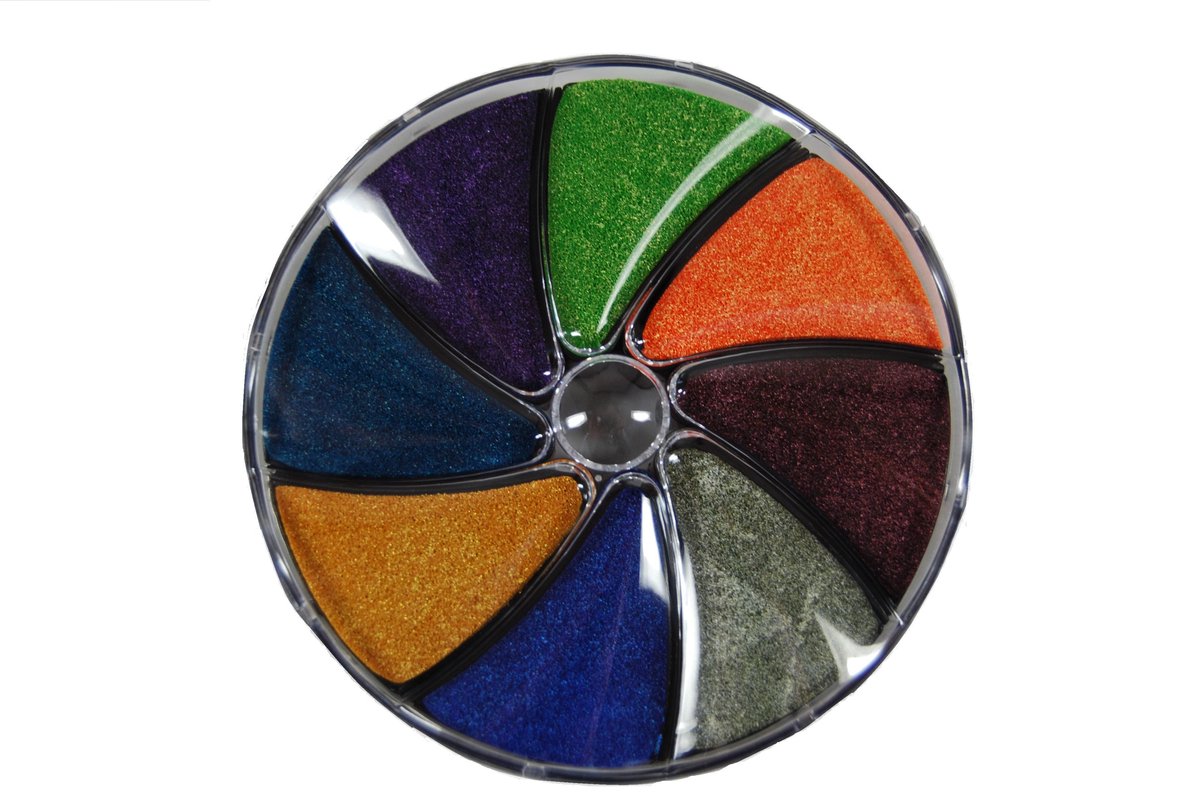 Joy!Crafts /  Stempelkussen Rond / Inkt Pad / Inktkussen / 8 Kleuren / Sprankelende Kleuren