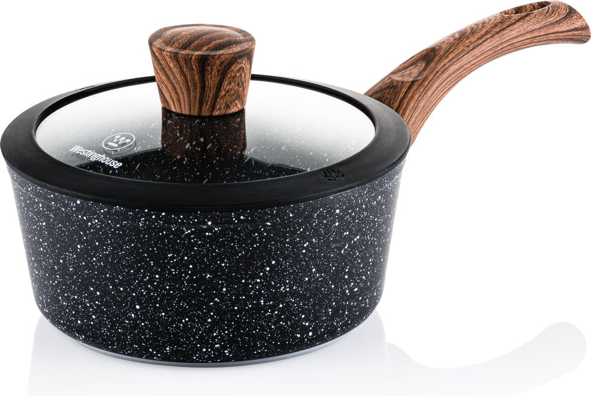Westinghouse Steelpan Inductie - Ø 18 cm - Zwart Marmer - Speciale Editie