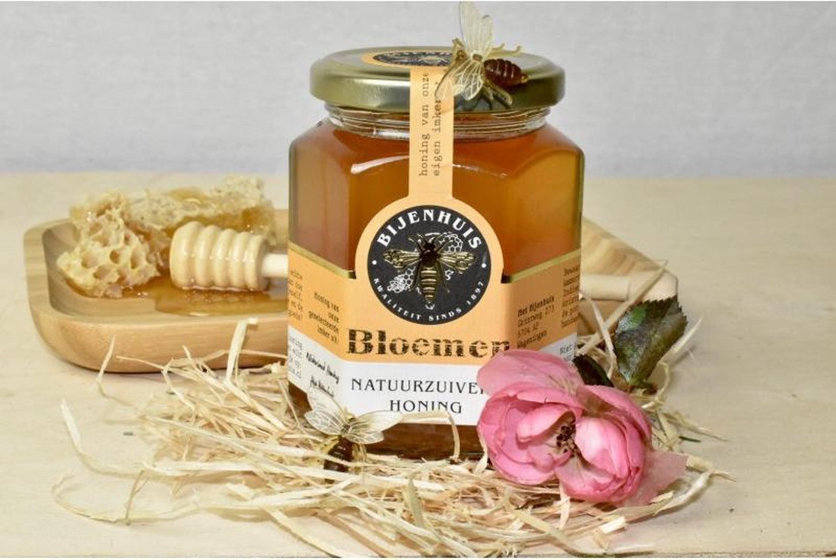 Het Bijenhuis Wageningen - Nederlandse bloemenhoning 350 gram