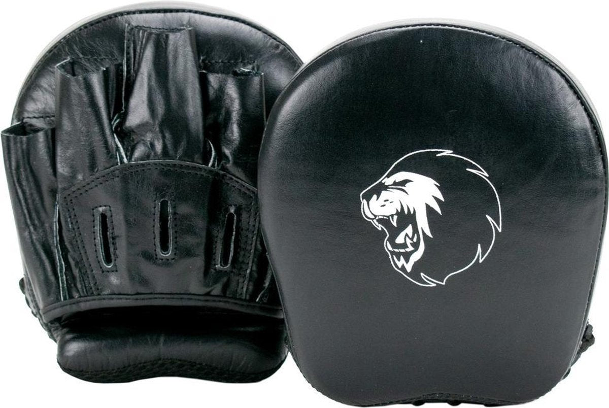 Super Pro Focus Target Mitts Leder - Zwart