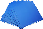 HOMdotCOM Puzzelmat speelmat EVA 8-delig blauw