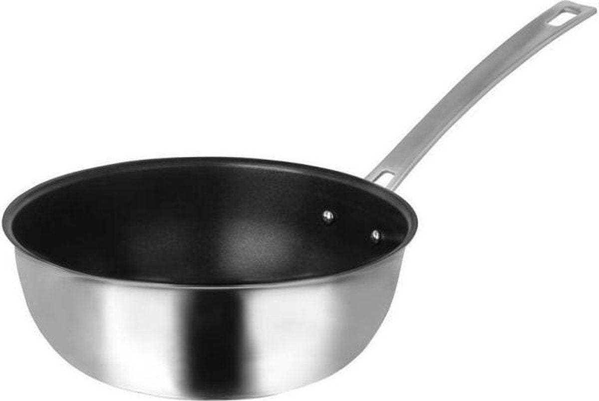 SITRAM Sauteerpan HORECA R - 712302 - Ø24cm gecoat roestvrij staal - Alle warmtebronnen inclusief inductie