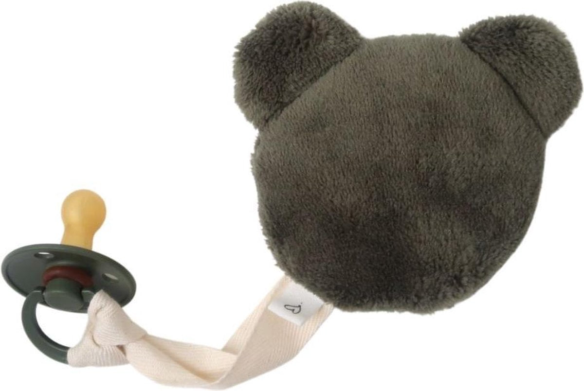 LOVEissue speenknuffeltje beer groen | BIBS fopspeen Huntergreen T2 | 6 t/m 18 mnd